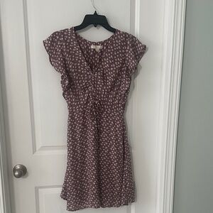 Monteau Mauve Floral Mini Dress